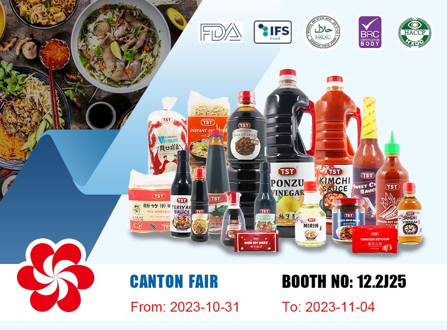 Experimente o bom gosto na Autumn Canton Fair, a TSY Foods trabalha com você para o sucesso!