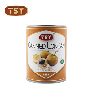 565g enlatados Natural Fresh Cooking Longan enlatado doce para sobremesas