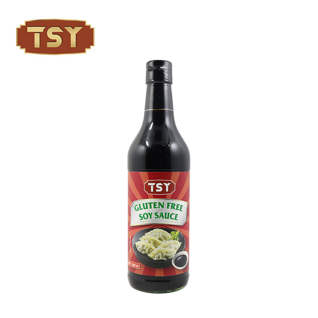 625ml Frívia do tamanho da família Garrafa de vidro embalagem doce não-OGM GLUTEN Free Soy Molhe