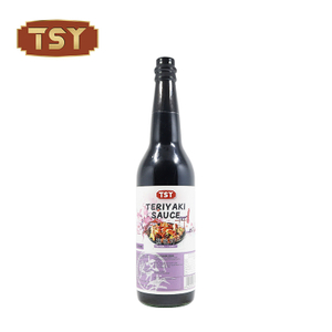 Garrafa de vidro de 625ml autêntico molho teriyaki japonês refogado