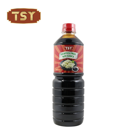 Garrafa PET 1000ml Chinesa Halal Molho de Soja Sem Glúten Shoyu