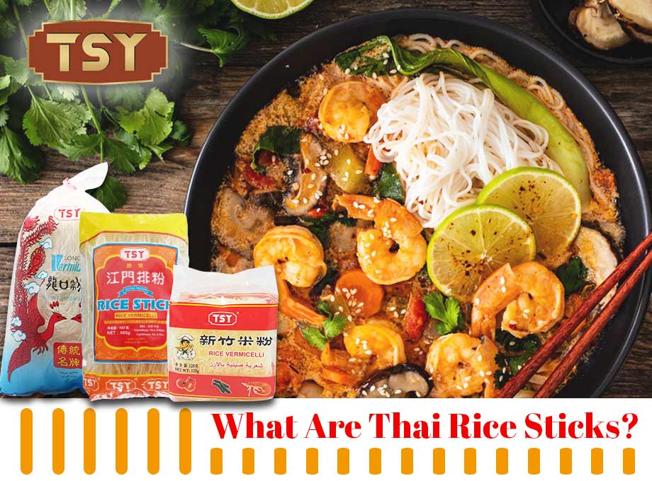 O que são bastões de arroz tailandês?