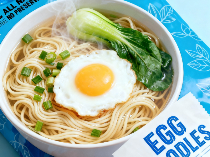 Macarrão de ovo personalizado - demanda por produção rápida, de qualidade e quantidade garantida