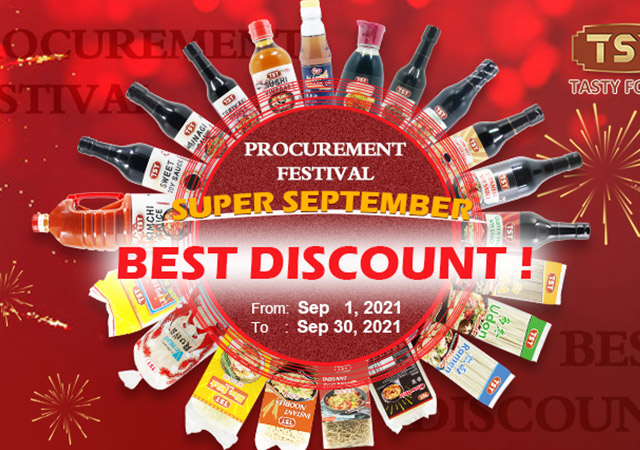 Festival de Compras TSY Super Setembro