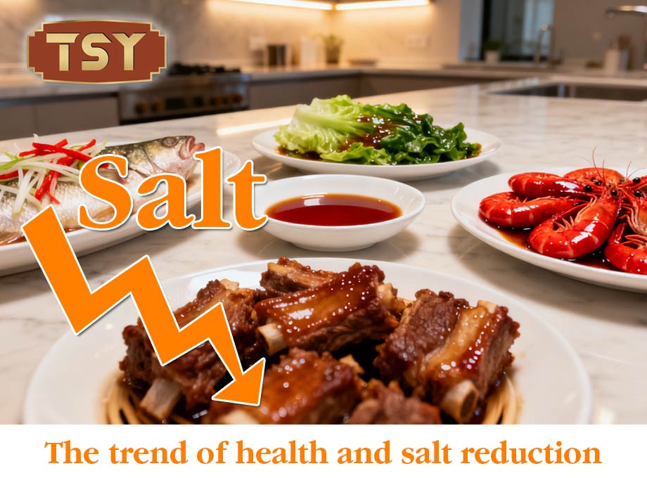 A tendência de saúde e redução de sal no molho de soja - em linha com a tendência moderna de alimentação saudável