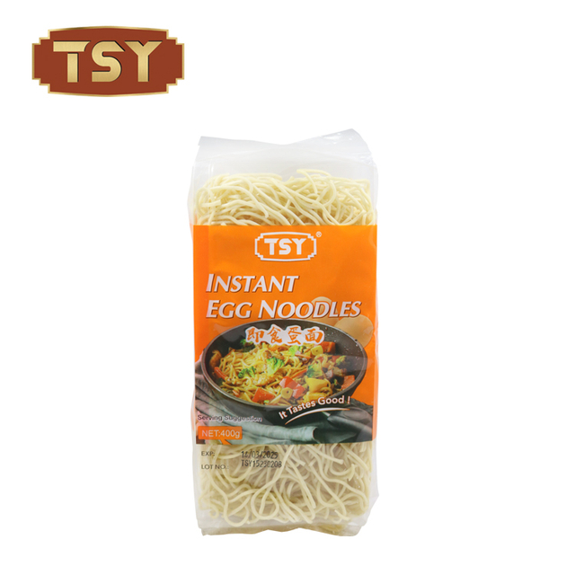 Pacote de saco de 500g macarrão de ovo halal de cozimento rápido