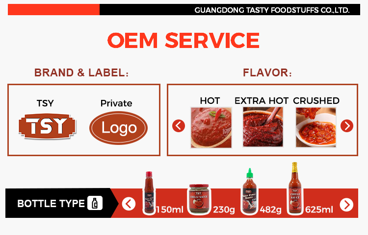 Servi&ccedil;o OEM - molho de pimenta