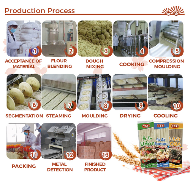 400g de macarrão de ramen macio e macio de macarrão com chow mein ovo macarrão