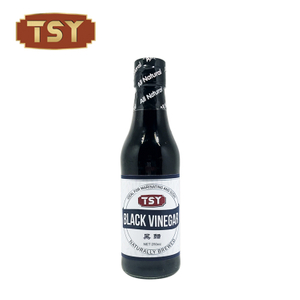 Garrafa de vidro de 250ml de vinagre preto fermentado naturalmente