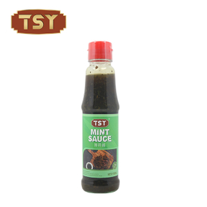 Comida chinesa Personalize o temperamento de 150 ml de molho de hortelã de garrafa de vidro